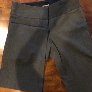Express Charcoal Grey Editor Dress Pants